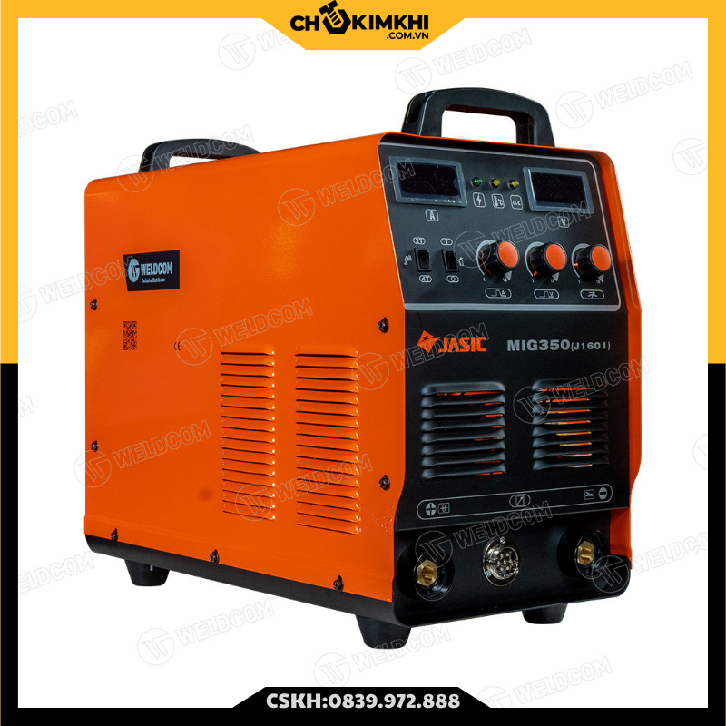 Máy hàn bán tự động MIG 350 (J1601)  (Nguồn 380v Hàn CO2, đầu cấp dây rời, 2T/4T)