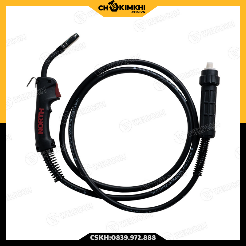 Máy hàn bán tự động MIG500 (J8110), (Nguồn 380V, Chức năng CO2/QUE, Có chế độ 2T/4T, đầu cấp dây rời có 20M cáp 70mm)