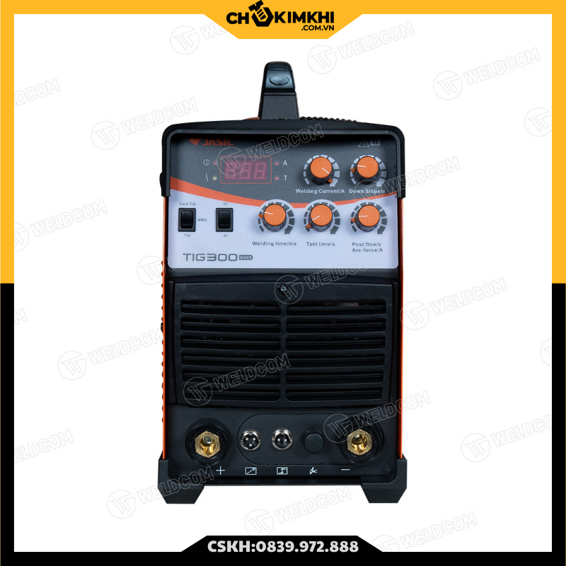 Máy hàn tig nguội TIG 300 (W229)
(chức năng TIG/QUE và chế độ, Nguồn 380V)