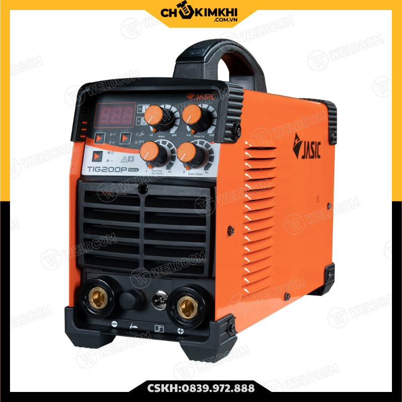 Máy hàn Tig 200P (W224) Jasic
(Có chức năng xung, chế độ 2T/4T, và hàn Que)