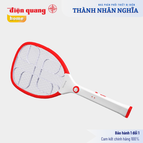 Vợt muỗi Điện Quang ĐQ EMR02 WR (Pin Lithium, Trắng-Đỏ)