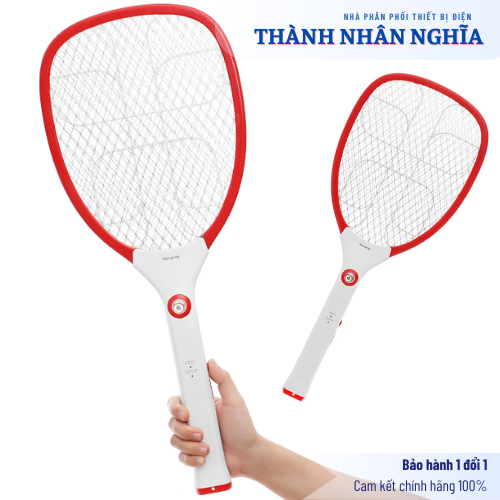 Vợt muỗi Điện Quang ĐQ EMR02 WR (Pin Lithium, Trắng-Đỏ)