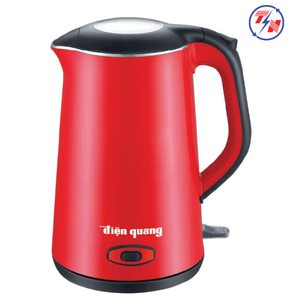 Ấm đun nước cao cấp Điện Quang ĐQ EKT09 1515 R KW (1500W, 1.5L, inox 304, vỏ 2 lớp, màu đỏ, có chức năng giữ ấm)