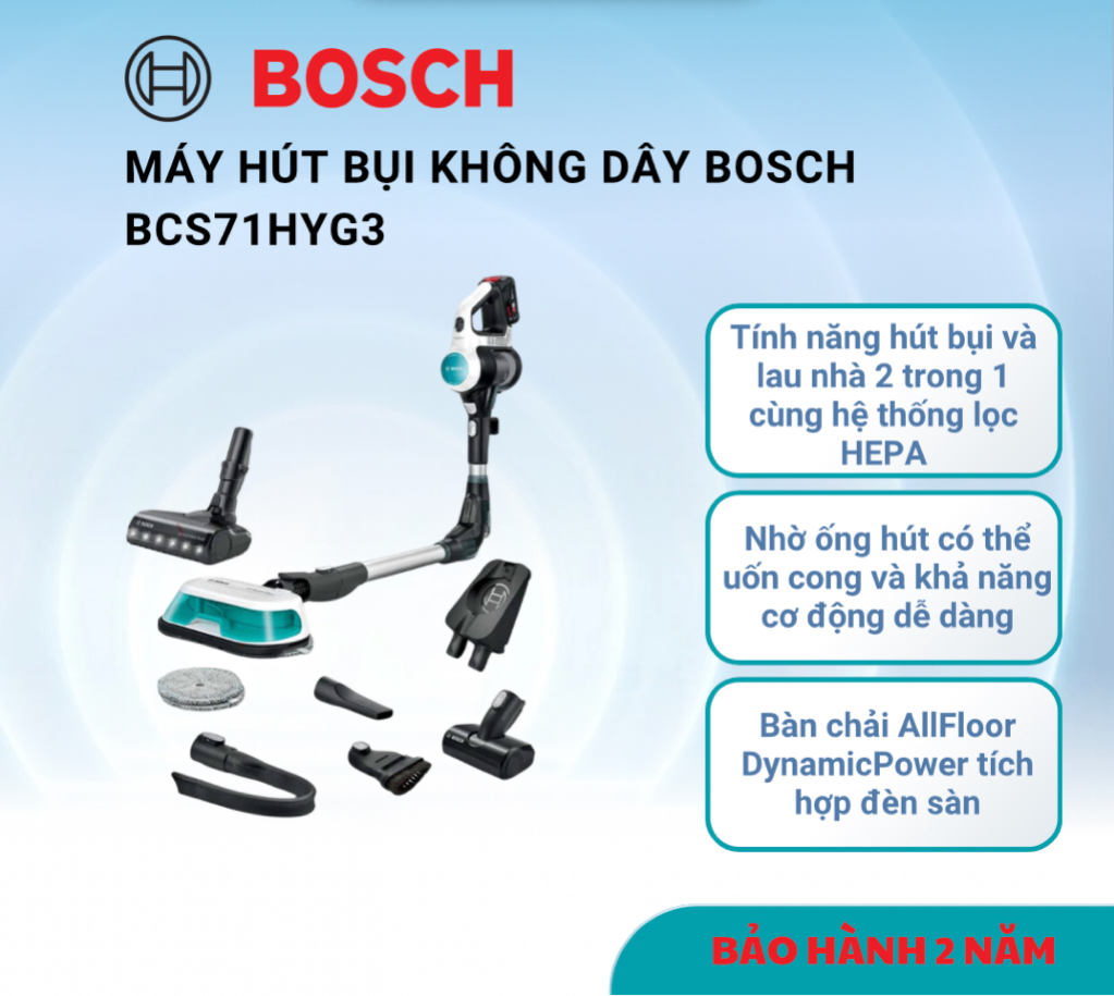 Máy hút bụi không dây Bosch - BCS71HYG3
