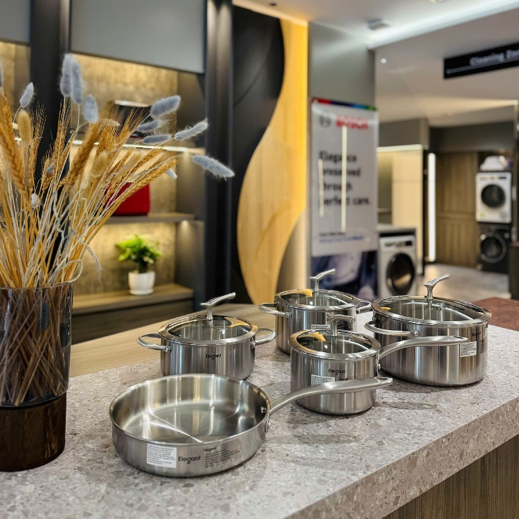 Bộ Nồi Elegant PHOENIX 5 Món - Inox 18/10