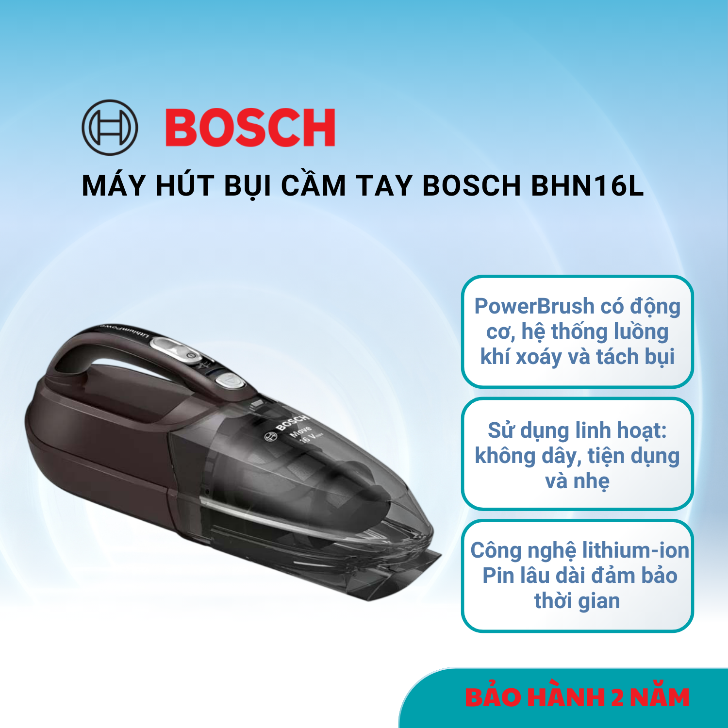 Máy Hút Bụi Cầm Tay Bosch - BHN16L