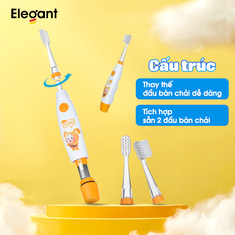Bàn chải đánh răng điện Elegant Trẻ em