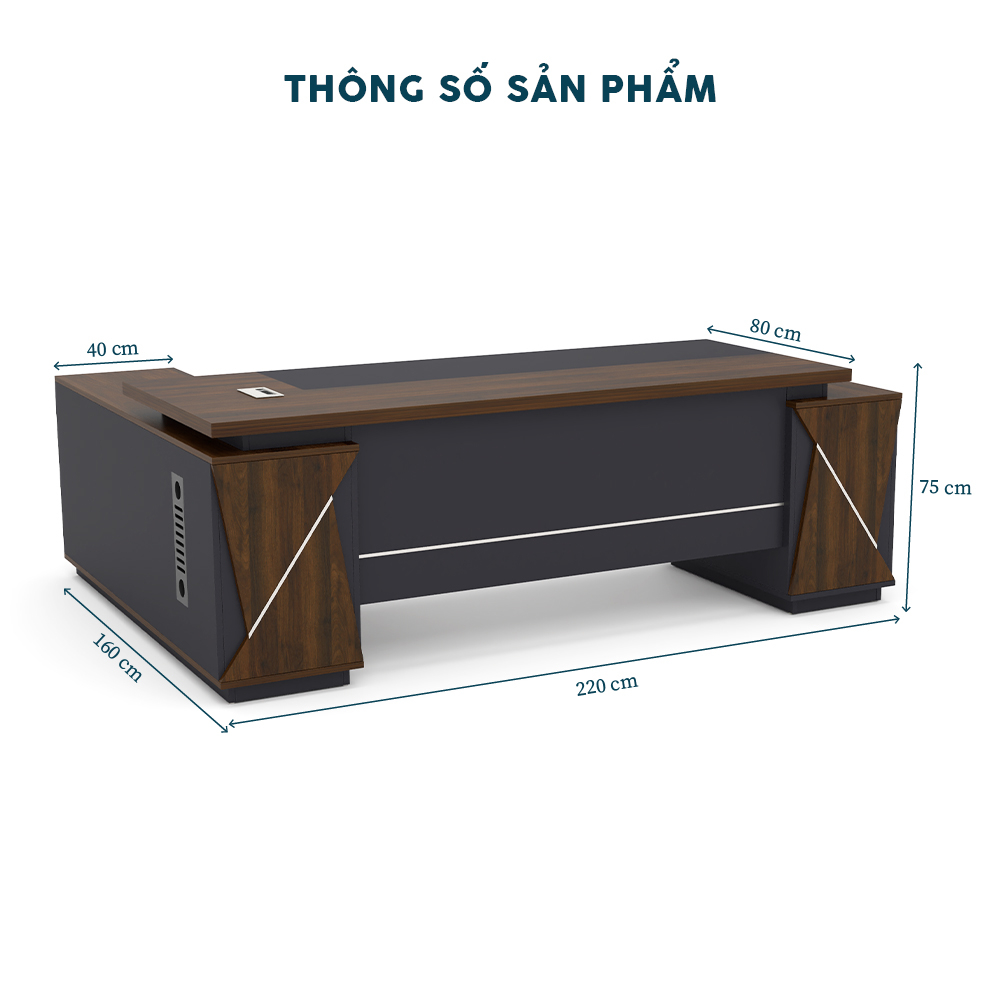 Bàn Giám Đốc Chữ L BGDY013L