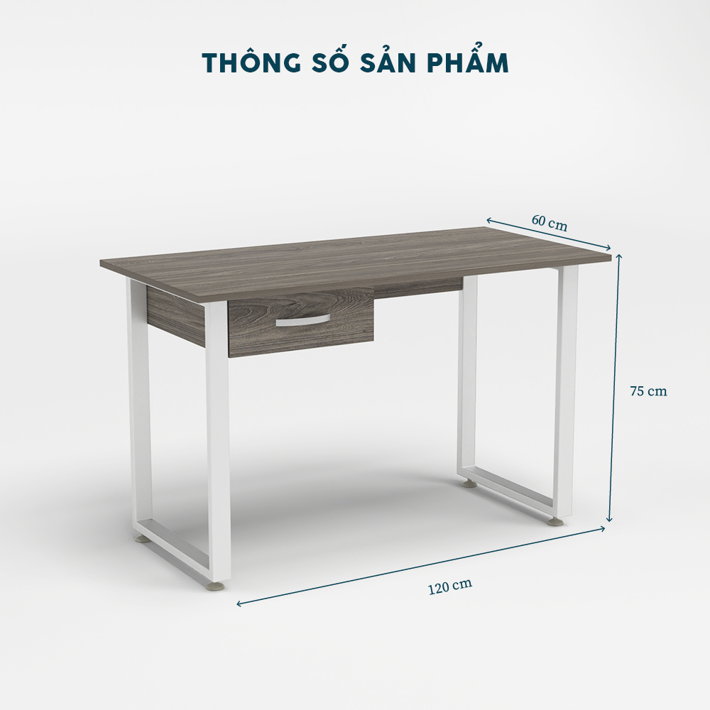 Bàn Làm Việc Chân Sắt YOTA BNVY12