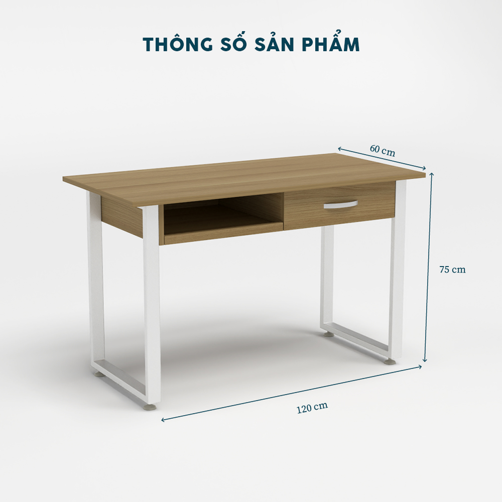 Bàn Làm Việc Chân Sắt YOTA BNVY13