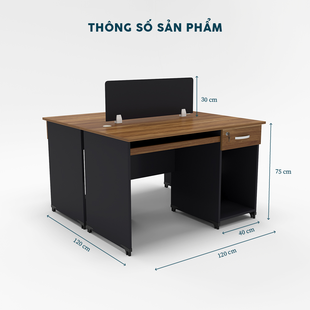 Cụm Bàn Làm Việc 2 Người CBNVY22-1212