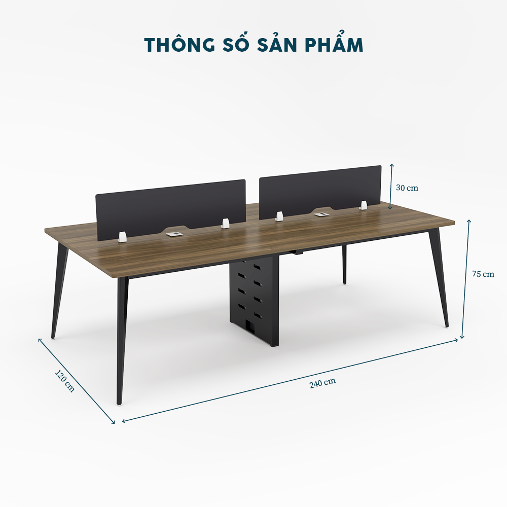Cụm Bàn Làm Việc 4 Người CBNVY40-2412