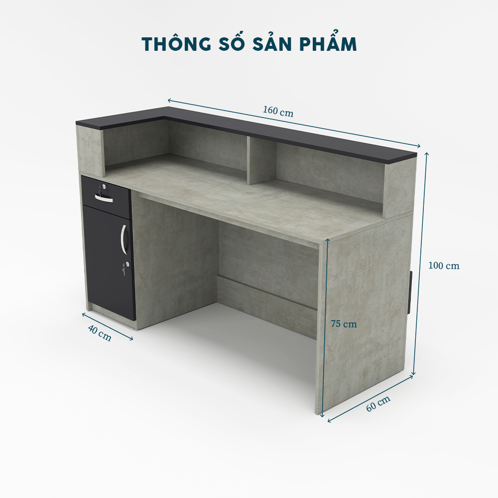 Quầy Lễ Tân QLTY17-16
