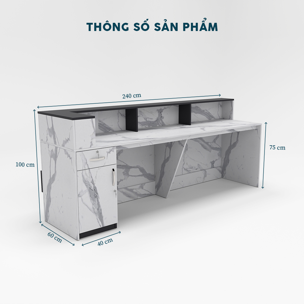 Quầy Lễ Tân QLTY17-24