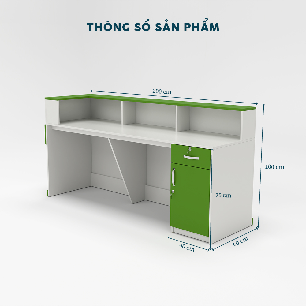 Quầy Lễ Tân QLTY18-20
