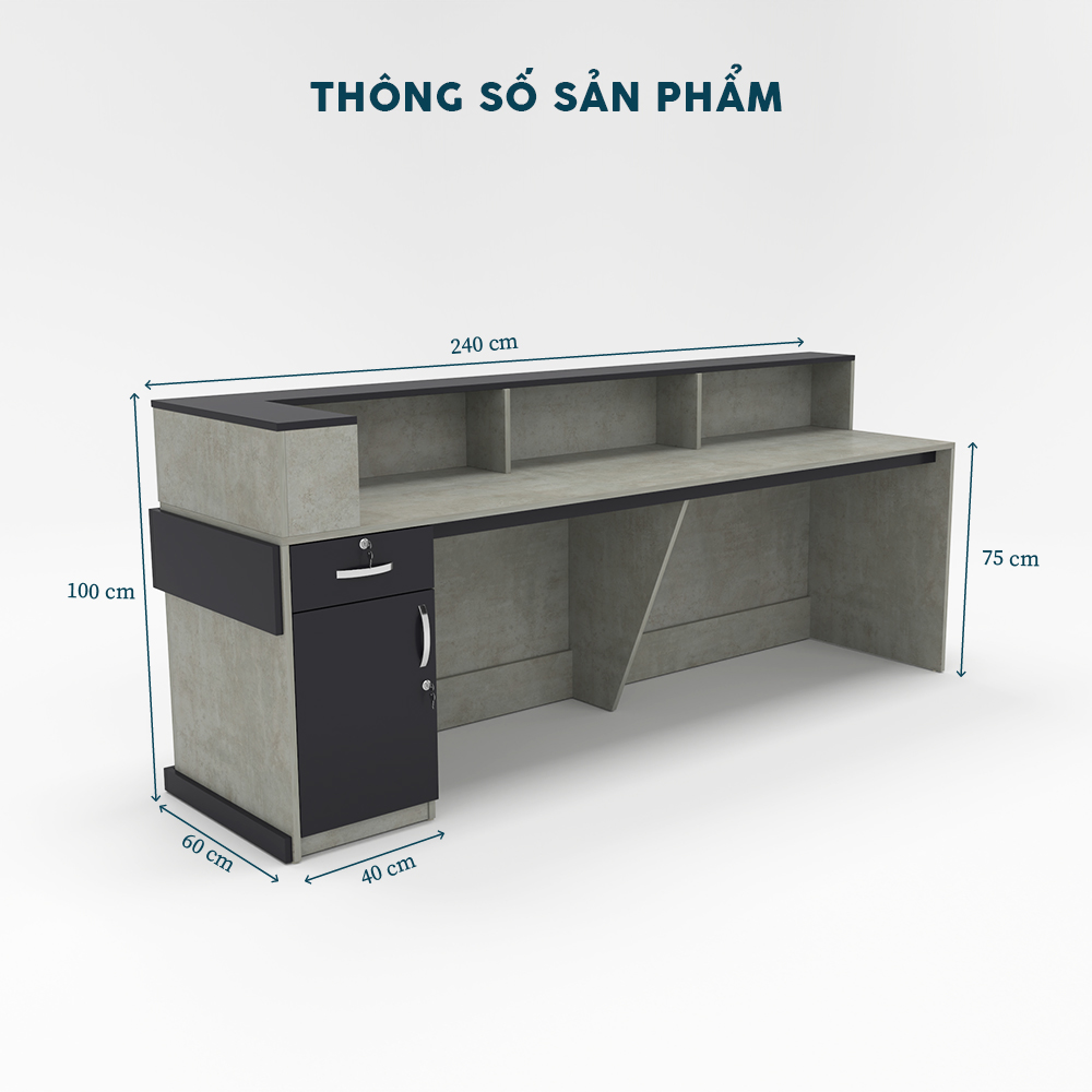 Quầy Lễ Tân QLTY18-24