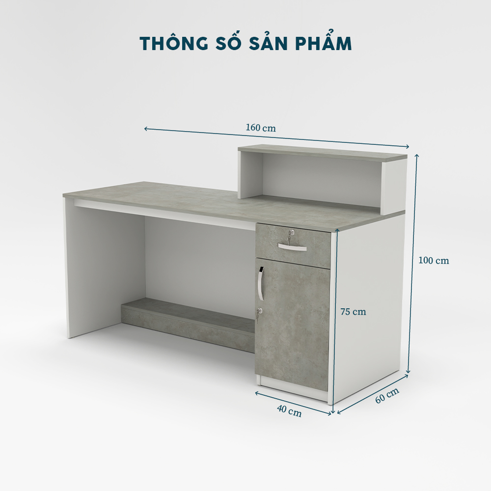Quầy Lễ Tân QLTY19-16