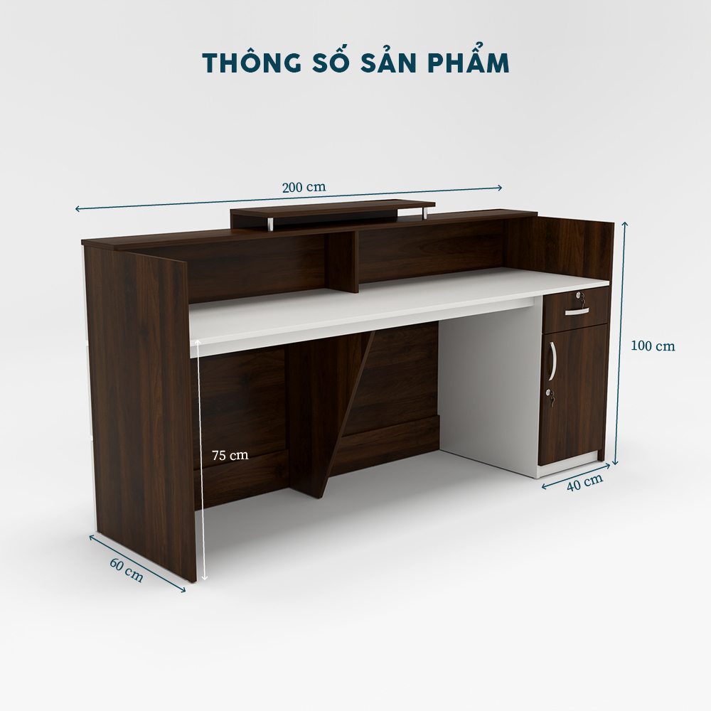 Quầy Lễ Tân QLTY20-20