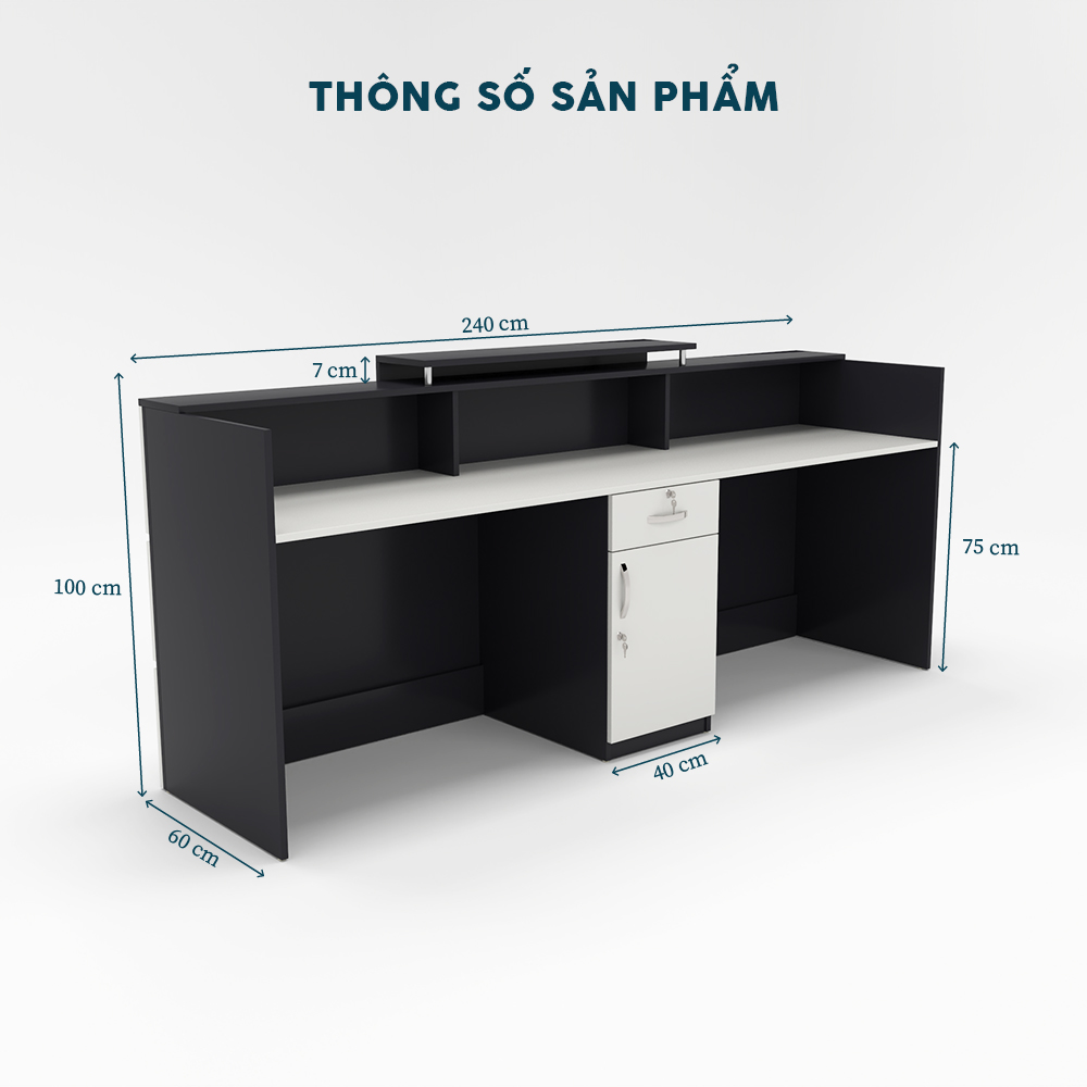 Quầy Lễ Tân QLTY20-24