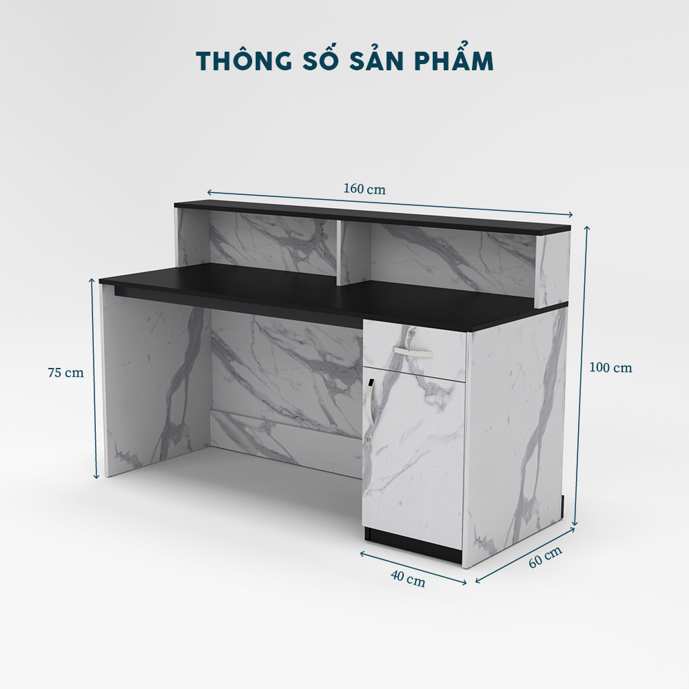 Quầy Lễ Tân QLTY22-16