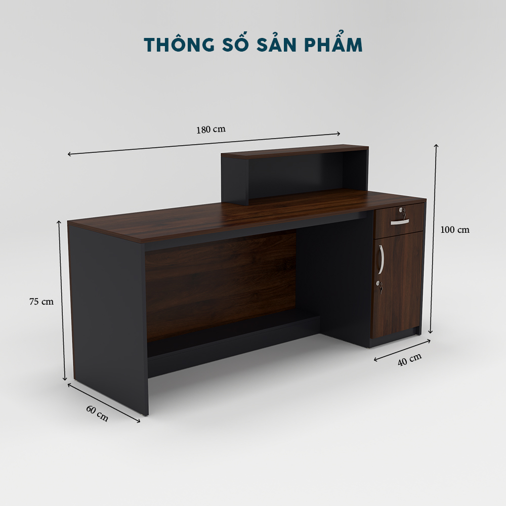 Quầy Lễ Tân QLTY23-18