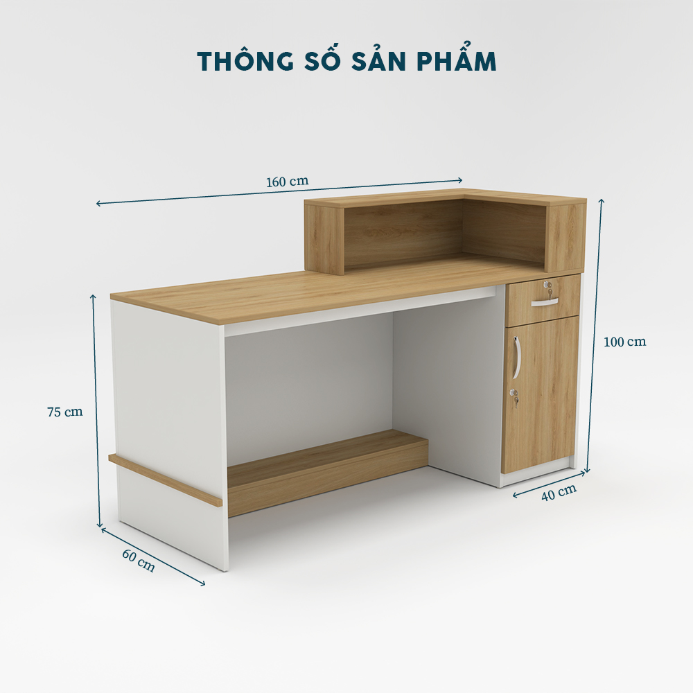 Quầy Lễ Tân QLTY25-16