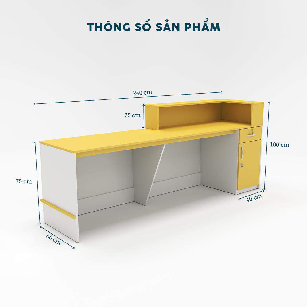 Quầy Lễ Tân QLTY25-24