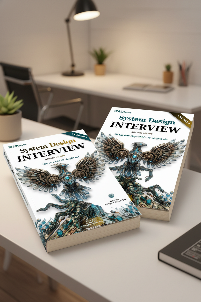 Combo System Design Interview Volume 1 và 2 Tiếng Việt – Sách lập trình ITBook kinh điển | Thiết kế hệ thống phân tán – Alex Xu (2026)