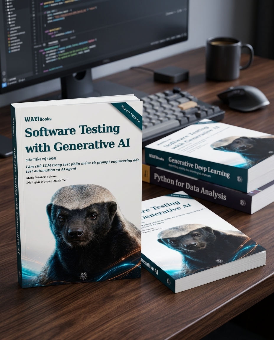 Software Testing with Generative AI – Làm Chủ LLM Trong Kiểm Thử Phần Mềm: Từ Prompt Engineering Đến Test Automation Và AI Agent – Bản Tiếng Việt Expert Version 2026