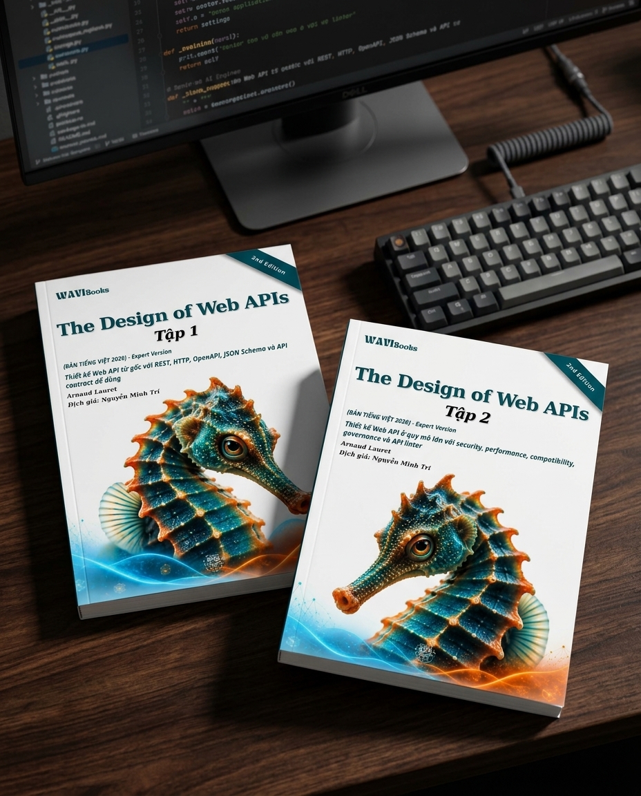 The Design of Web APIs – 2nd Edition – Thiết Kế API Dễ Dùng, Bảo Mật Và Dễ Mở Rộng – Bản Tiếng Việt Expert Version 2026 – Tập 1 + 2 (Ảnh bìa Tập 2)