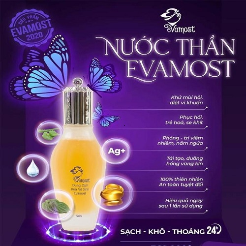 Dung dịch vệ sinh phụ khoa xài được cho cả Nam và Nữ Evam chính hãng [BH: NONE] / pktn sale