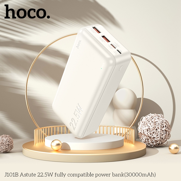 Pin sạc nhanh 22.5w HOCO J101B 30.000mAh PD20w QC3.0 (sạc dự phòng) chính hãng [BH 1 năm]