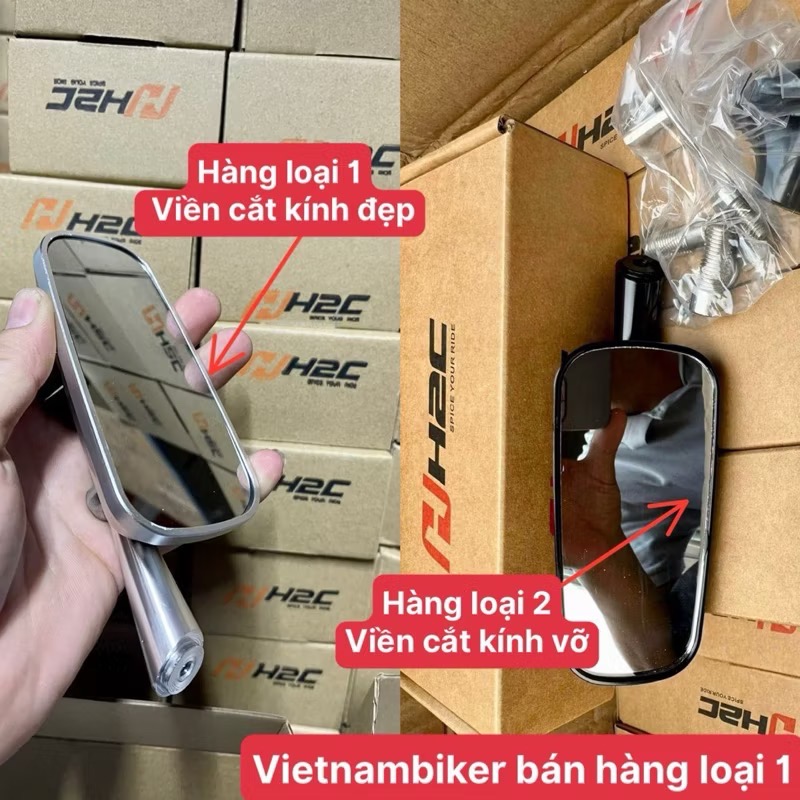 Gương chiếu hậu xe máy HH2C / 774 SPICE YOUR RIDE LOẠI XỊN [BH: NONE]