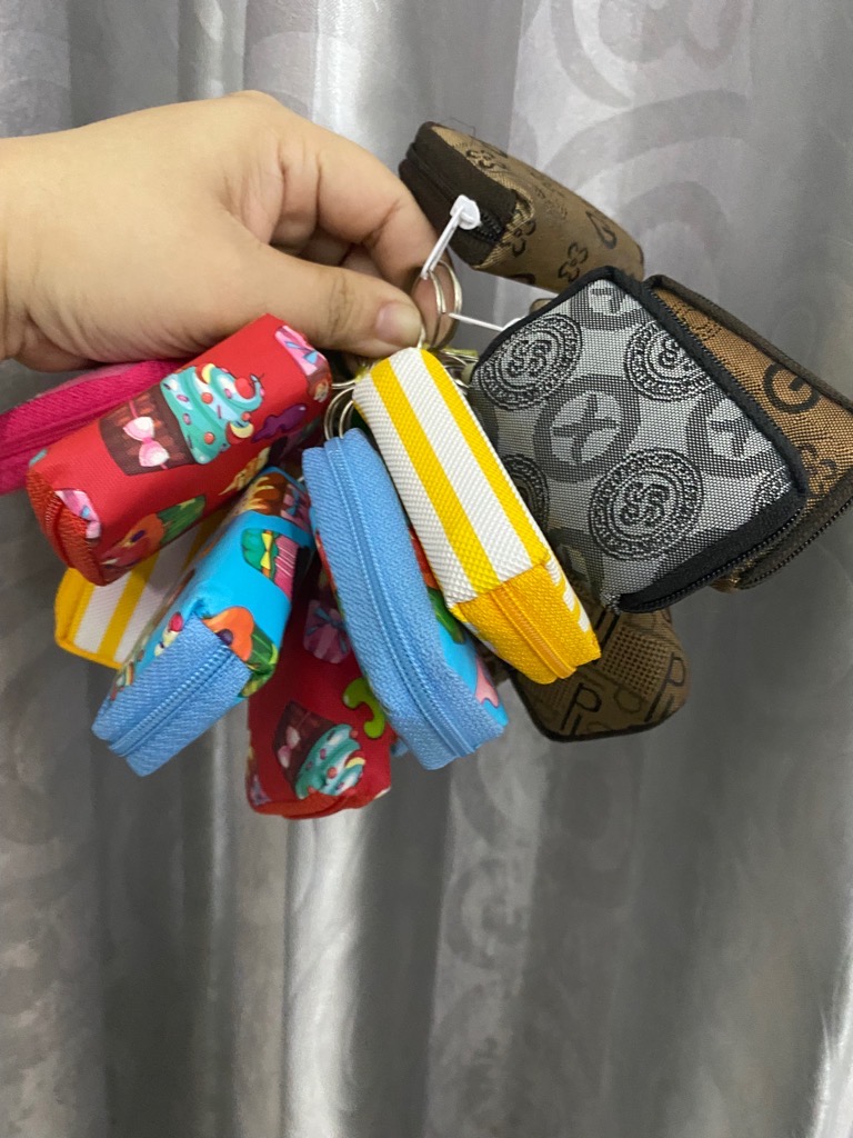 Bóp, ví, túi mini đựng tiền xu, tai nghe thời trang khoá kéo có móc [BH: None]