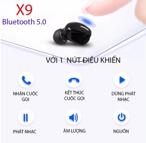 Tai Nghe Bluetooth Mini X9 (nghe 1 bên) [BH: 1 tháng]