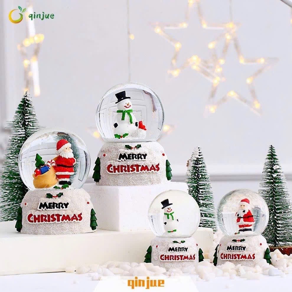 Quả cầu pha lê thuỷ tinh Trang trí Noel, decord phòng, góc học tập xinh xắn - Về Mẫu Ngẫu Nhiên[BH: None]