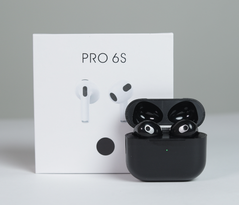 Tai nghe bluetooth Airpods Pro3 6S ( 2 tai có doc sạc, ko nút cao su) nhiều màu [BH: 3 THÁNG]