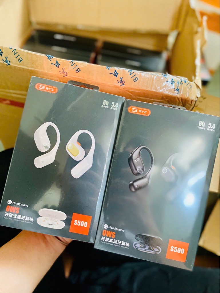 Tai nghe Blutooth 5.4 BYZ S500 móc tai ( 2 tai kèm doc sạc) chính hãng [BH: 6 Tháng]