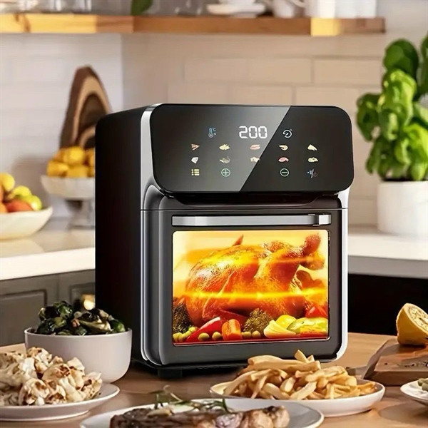 Nồi chiên không dầu 15L AFOK mặt kính nút cảm ứng (15 lít) [BH: 1 THÁNG]