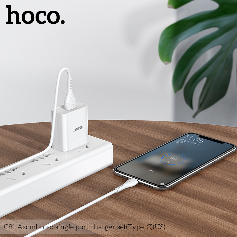 Bộ sạc nhanh Hoco C81 Type-C 2.1A chính hãng [BH: 1 năm]