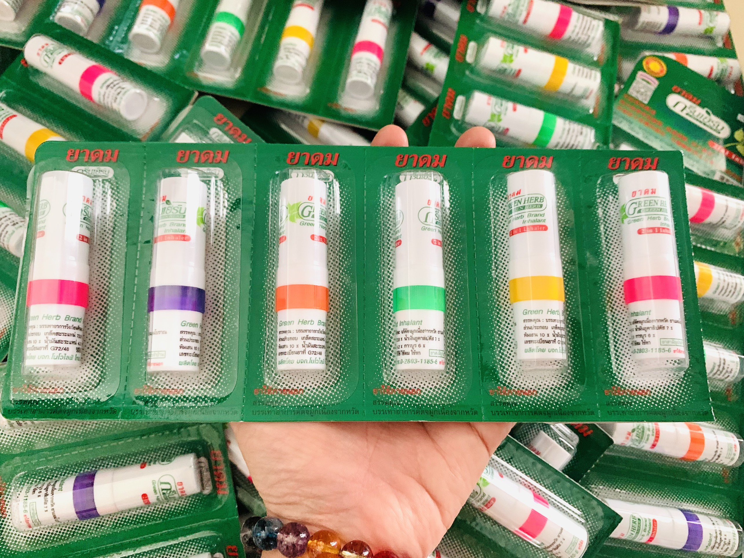 1 Ống hít mũi Thái Lan 2in1 (VỈ 6 ỐNG) [BH: NONE]
