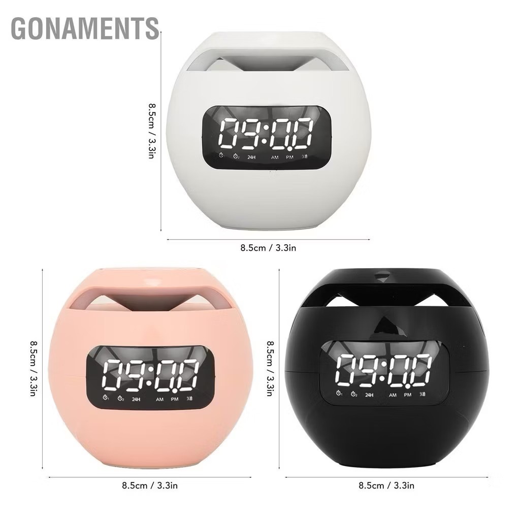 Loa bluetooth 3in1 mini kiêm đồng hồ, đèn ngủ để bàn KMS K12 có led [BH: 3 tháng]