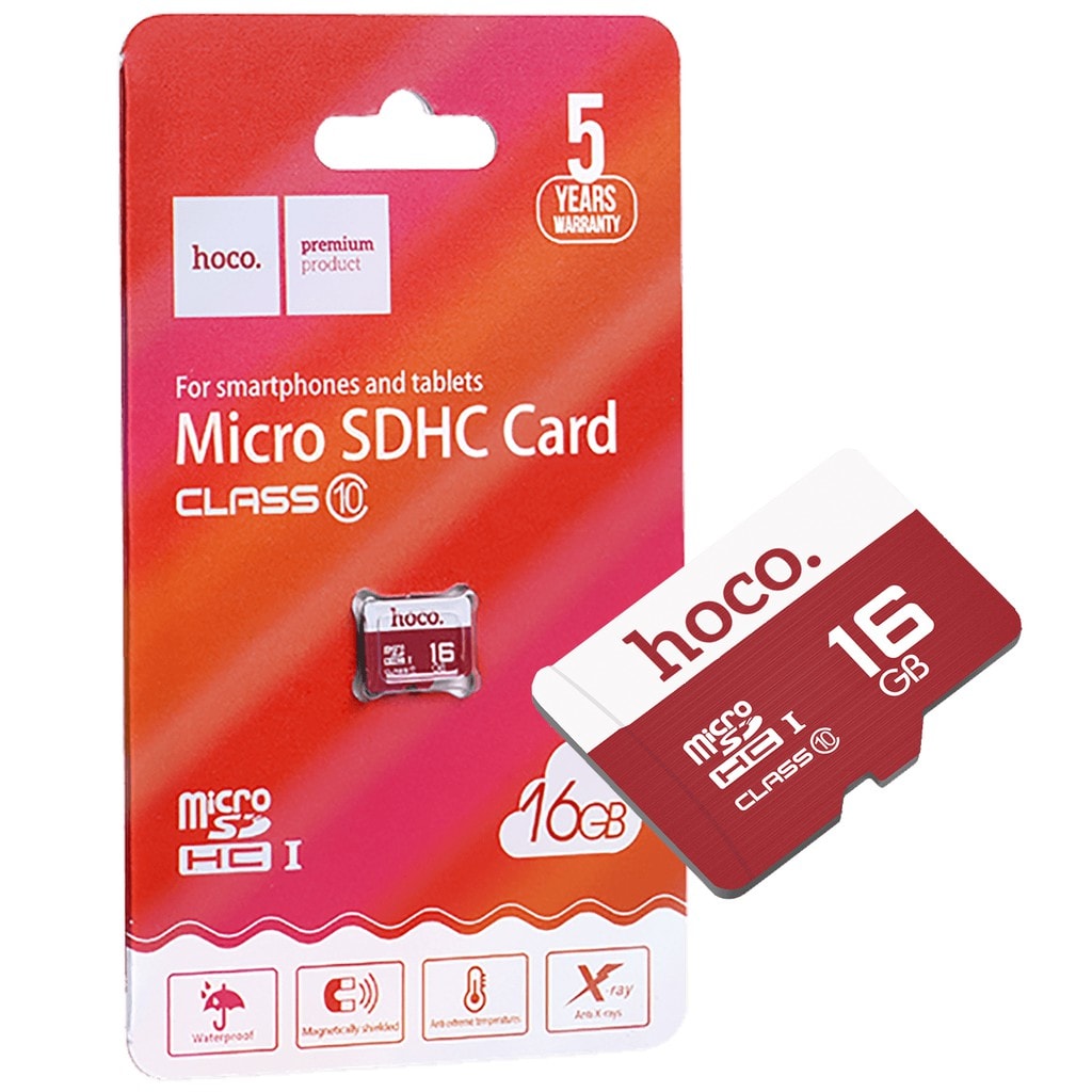 Thẻ nhớ 16Gb Micro SD Hoco 80Mb/s chính hãng FULL BOX [BH 1 năm] / pktn sale