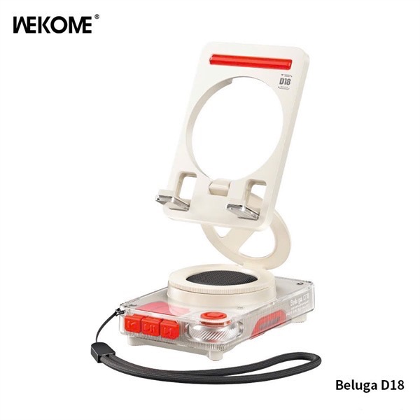 Loa bluetooth WEKOME D18 kiêm giá đỡ điện thoại chính hãng [BH 1 năm]