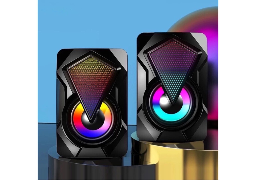 Loa vi tính Speaker E-1046 có đèn led [BH 3 tháng]