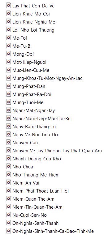 Thẻ nhớ 2Gb gồm 80 bài hát Phật giáo, nhạc về Mẹ, Đạo và Đời CÓ LỜI [BH: 1 NĂM]