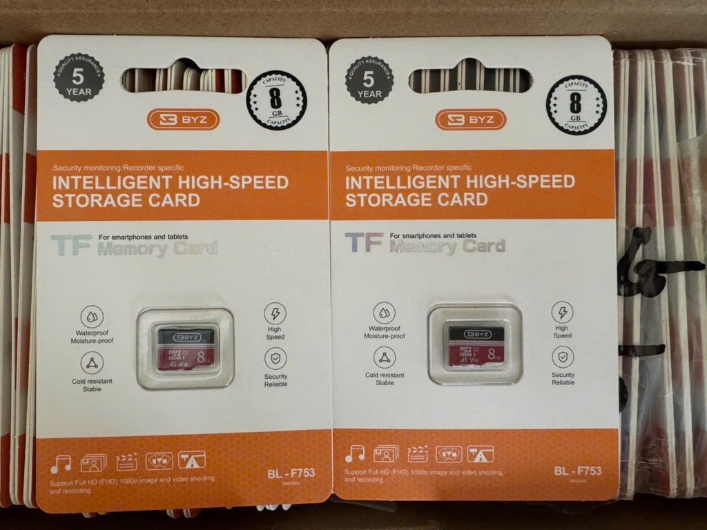 THẺ NHỚ MICRO SD BYZ 8GB CLASS 10, SPEED UP TO 100MB/S FULL BOX CHÍNH HÃNG [BH 1 năm]