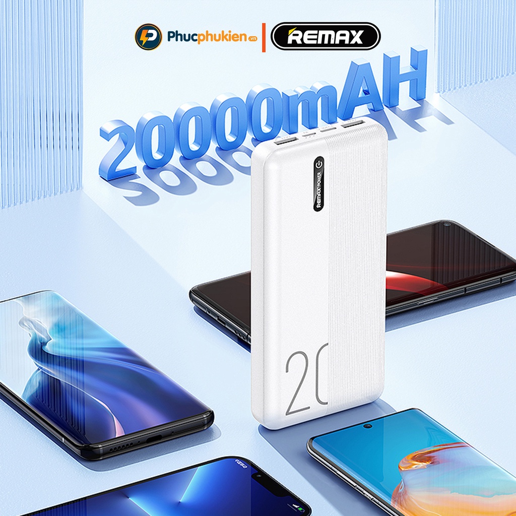 Pin sạc dự phòng Remax Rpp-296 20.000mAh  Cty [BH 6 tháng]