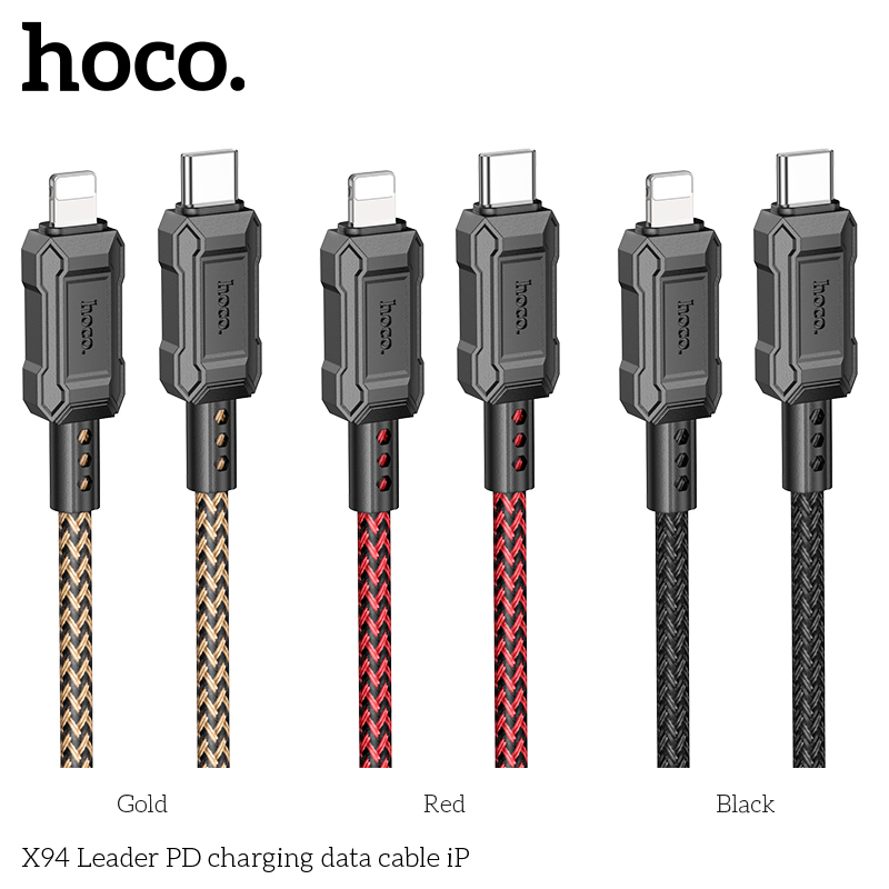 Cáp sạc nhanh 20w HOCO X94 (c-l) 1m - type c ra iphone lightning chính hãng [BH 1 năm]