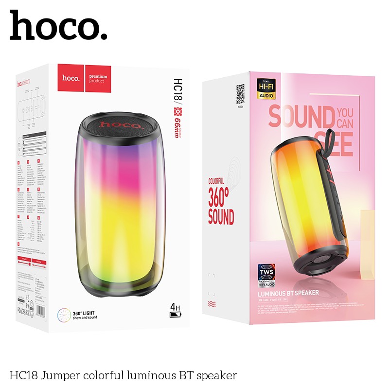 Loa Bluetooth có đèn LED RGB Hoco HC18 [BH 1 NĂM]